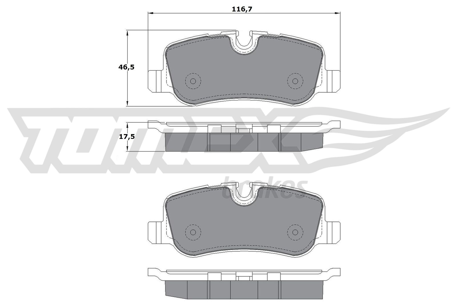 TOMEX Brakes TX 17-72 Sada...